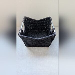 Black Woven Storage Basket